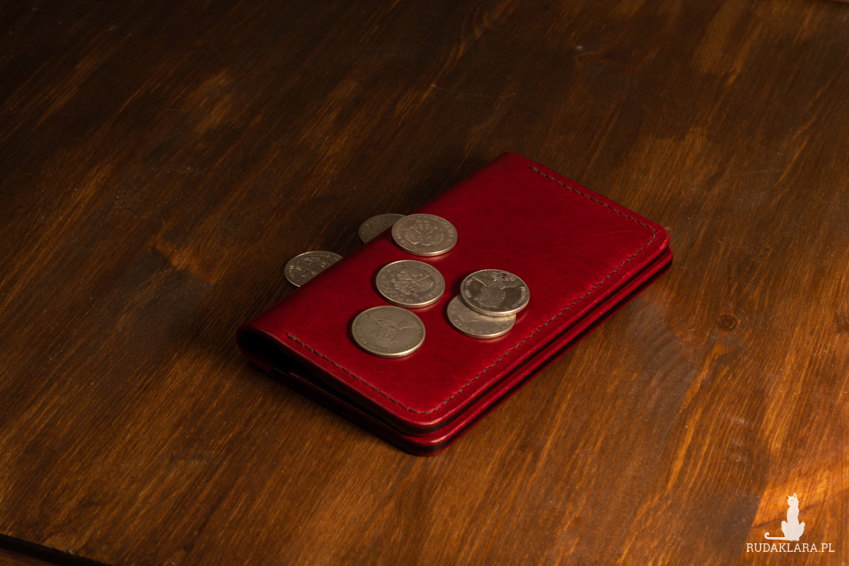 Ręcznie wykonany portfel ze skóry - Long Card Case